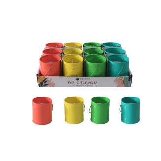 Κερί Citronella Σε Μεταλλικό Δοχείο 100gr Estia Ασορτί 00-25175