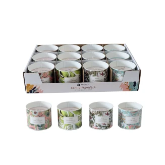 Κερί Citronella Σε Μεταλλικό Δοχείο 140gr Estia Ασορτί 00-25182