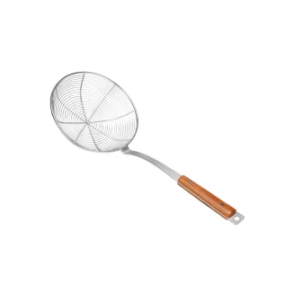 Κουτάλα Αράχνη 44cm Με Ξύλινη Λαβή Estia Allure Ανοξείδωτη 01-27872