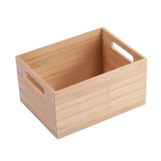 Κουτί Οργάνωσης 26x18.5x16.5cm Estia Bamboo Essentials Με Λαβές Στοιβαζόμενο 02-31435