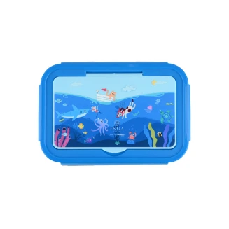 Φαγητοδοχείο Παιδικό 1400ml Estia Save The Aegean Με 3 Θήκες Ocean Play 01-33583