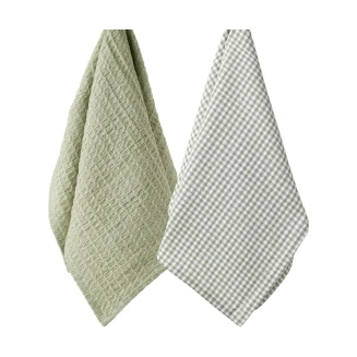 Πετσέτα Κουζίνας 45x65cm Estia Σετ 2 Τεμαχίων Piccolo Γκρί 01-37895