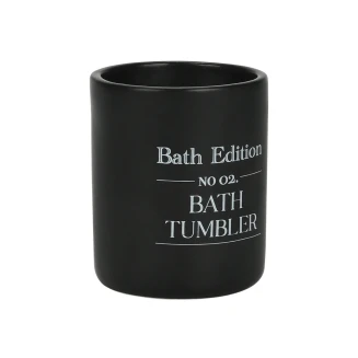 Ποτηράκι Μπάνιου Estia Myst Stoneware Μαύρο 02-26868