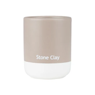 Ποτηράκι Μπάνιου Κεραμικό Estia Tone Lab Stone Clay 02-40192