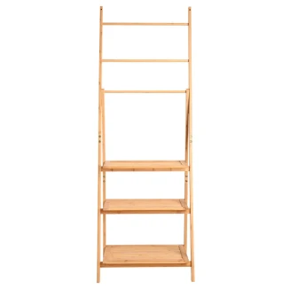 Ραφιέρα Δαπέδου Οργάνωσης Βamboo Estia Essentials Με 3 Ράφια Φυσικό Χρώμα 02-27490