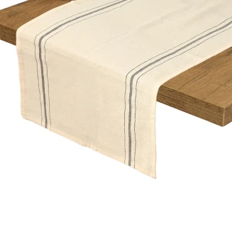 Ράνερ Τραπεζιού 40x150cm Estia Rustic Γκρί