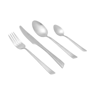 Σετ Μαχαιροπίρουνα Mάτ 24 Τεμαχίων Estia Edge Silver Ανοξείδωτο Ατσάλι 01-29111