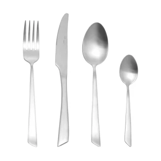 Σετ Μαχαιροπίρουνα Mάτ 24 Τεμαχίων Estia Edge Silver Ανοξείδωτο Ατσάλι 01-29111