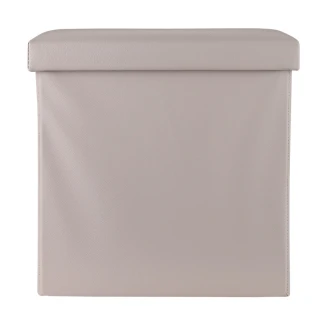 Σκαμπό Cube Leather Estia Mε Αποθηκευτικό Χώρο Taupe 03-35907