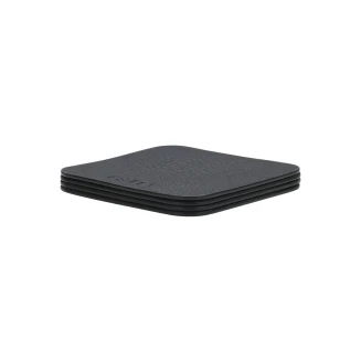 Σουβέρ 10x10cm Σετ 4 Τεμαχίων Estia Pvc Allure Μαύρο