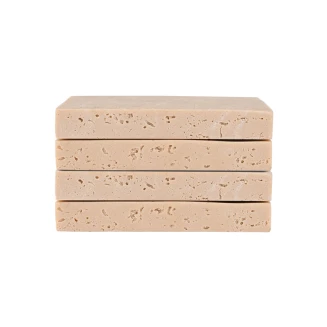 Σουβέρ 10x10cm Σετ 4 Τεμαχίων Estia Με Όψη Traventine 07-36867