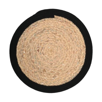 Σουπλά Φ38cm Estia Haven Υάκινθος Μαύρο Περίγραμμα