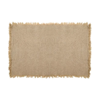 Σουπλά 33x50cm Estia Loom Με Κρόσσια Μπέζ 07-36102