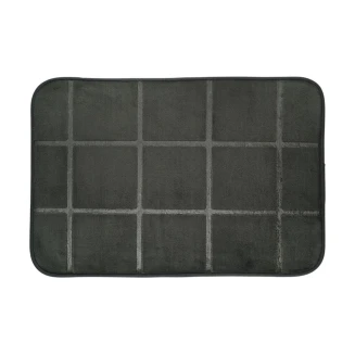 Ταπέτο Μπάνιου 40x60cm Estia Tiles Μαύρο 02-28527