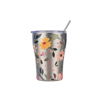 Θερμός Estia 350ml Coffee Mug Save The Aegean Silver Botanic 01-31787