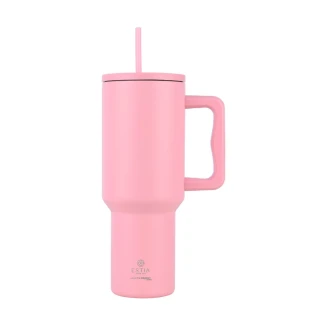 Θερμός 1200ml Estia Straw Tumbler XL Save The Aegean Blossom Rose 01-32210