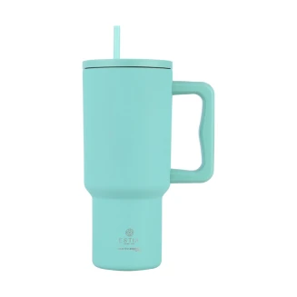 Θερμός 900ml Estia Straw Tumbler XL Save The Aegean Bermuda Green 01-32135