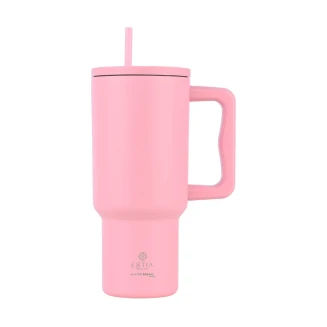 Θερμός 900ml Estia Straw Tumbler XL Save The Aegean Blossom Rose 01-32142