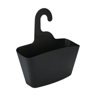 Θήκη Οργάνωσης Μπάνιου Estia Κρεμαστή 24x7x25cm Μαύρη 02-25328