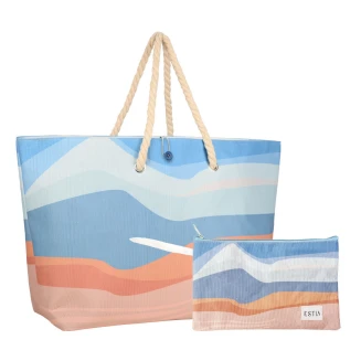 Τσάντα Θαλάσσης 63x20x36 Estia Με Τσαντάκι Serene Shores 00-30438