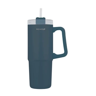 Θερμός 900ml Estia Homely Straw Tumbler Indigo Blue 01-34511