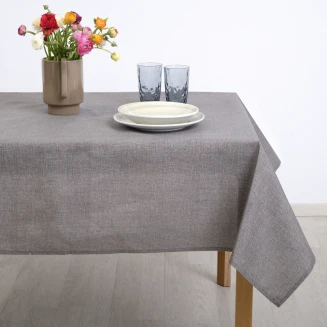 Τραπεζομάντηλο Ροτόντα R220 Dimeco Τυπωτό Λονέτα Μονόχρωμο 5403 Grey