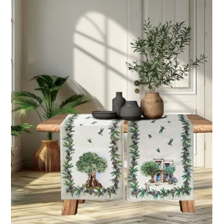 Σετ Σεμέν/Πετσετάκια 3 Τεμαχίων Στόφα Panel Dimeco Catania