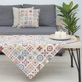 Καρέ 90x90 Dimeco Στόφα Allover Palma
