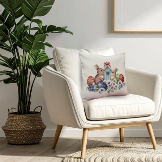 Πασχαλινή Μαξιλαροθήκη 45x45 Easter Twix Dimeco