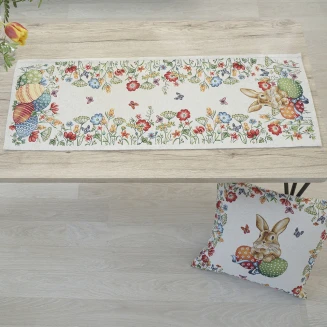 Τραβέρσα Runner Στόφα Panel 35x100 Dimeco Easter Bunny