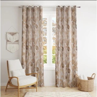 Κουρτίνα Με Κρίκους 140x260 Flamingo Cocoon gold