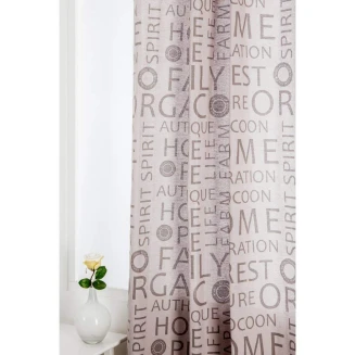 Κουρτίνα Με Κρίκους 135x280 Mc Decor Natural