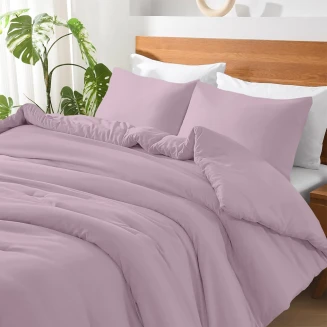 Σεντόνι Μεμονωμένο Μονό Με Λάστιχο 100x200+30 Lino Basico Lilac