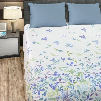 Κουβερλί Υπέρδιπλο 220x240 Lino Liscie White