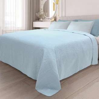 Κουβερλί Υπέρδιπλο 220x240 Lino Ligero Ciel