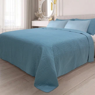 Κουβερλί Υπέρδιπλο 220x240 Lino Ligero L Petrol