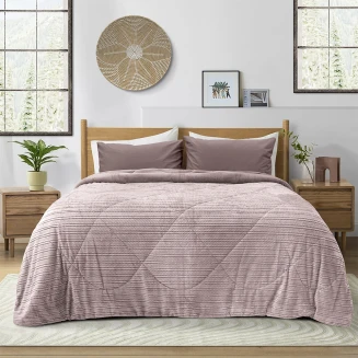 Κουβερτοπάπλωμα Υπέρδιπλο 220x240 Lino Stacy Lilac