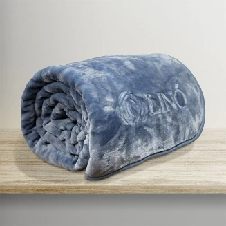 Κουβέρτα Vellut Μονή 160x220 Lino Blue