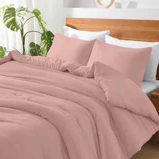 Σεντόνια Σετ Μονά 170x260 Lino Basico Pink