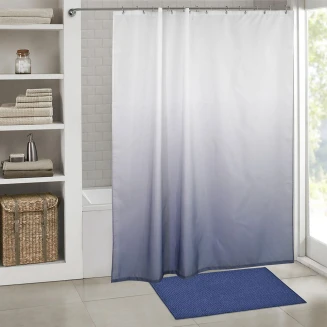 Κουρτίνα Μπάνιου 180x200 Lino Nombre DBlue