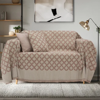 Ριχτάρι Τριθέσιος 180x300 Lino Milto Dusty Pink