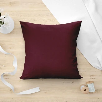 Μαξιλαροθήκη Διακοσμητική 45x45 Lino Renas 197 Bordo