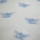 Μαξιλαροθήκη Διακοσμητική 45x45 Lino Paper Boat 601 Blue
