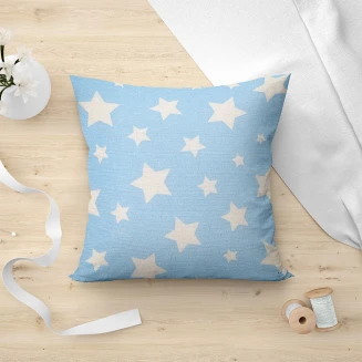 Μαξιλαροθήκη Διακοσμητική 45x45 Lino Stel 601 Blue