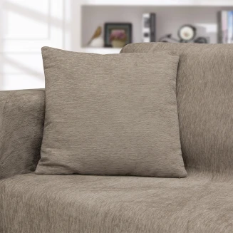 Μαξιλαροθήκη Διακοσμητική 45x45 Lino Valio Taupe