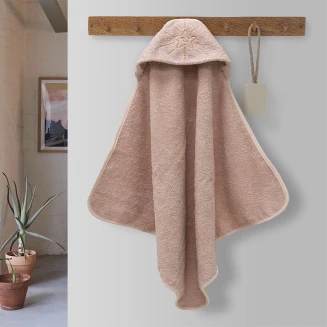 Κάπα 75x75 Lino Smiley Sun Pink