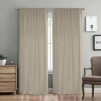 Κουρτίνα Με Τρέσα 140x280 Lino Samos C91045 Mocca