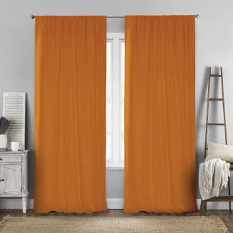Κουρτίνα Με Τρέσα 140x280 Lino Renas 106 Orange