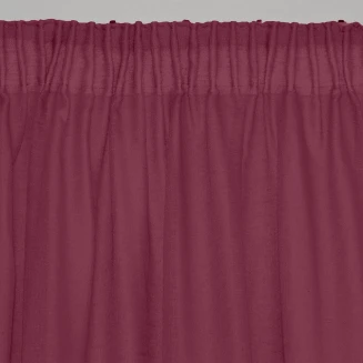 Κουρτίνα Με Τρέσα 145x295 Lino Line  304 Burgundy