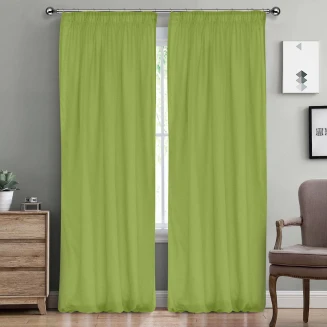 Κουρτίνα Με Τρέσα 300x295 Lino Line 708 Green